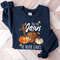 Fall For Jesus He Never Leaves, Thanksgiving Autumn Sweatshirt, Autumn Hoodie, Thanksgiving Gift, Thanksgiving Fall Gift - 4.jpg