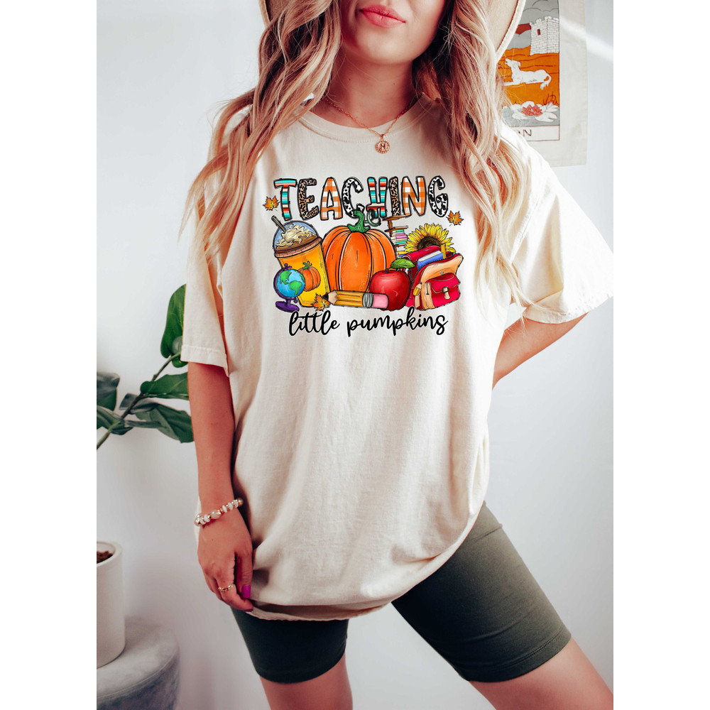 Fall Teacher Sweatshirt, Thankful Floral Sweatshirt, Teach Love Inspire Shirt, Teacher Thanksgiving Shirt, Fall School Shirt - 1.jpg