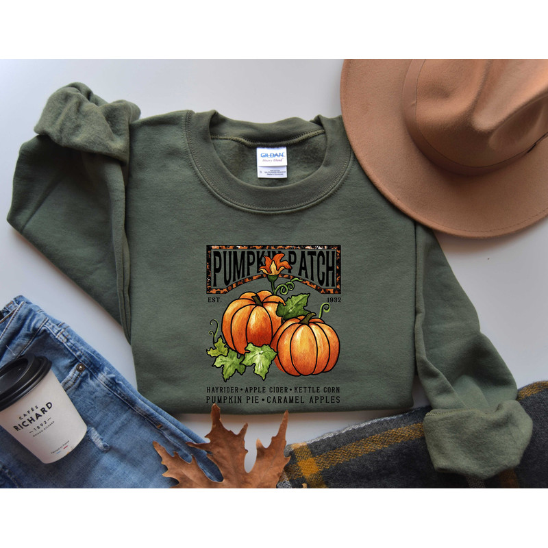 Farm Fresh Pumpkin Sweatshirt, Pumpkin Patch Shirt, Womens Halloween Shirt, Fall Sweatshirt, Pumpkin Shirt, Fall Sweater, Fall Crewneck - 2.jpg
