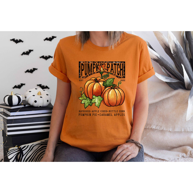 Farm Fresh Pumpkin Sweatshirt, Pumpkin Patch Shirt, Womens Halloween Shirt, Fall Sweatshirt, Pumpkin Shirt, Fall Sweater, Fall Crewneck - 4.jpg