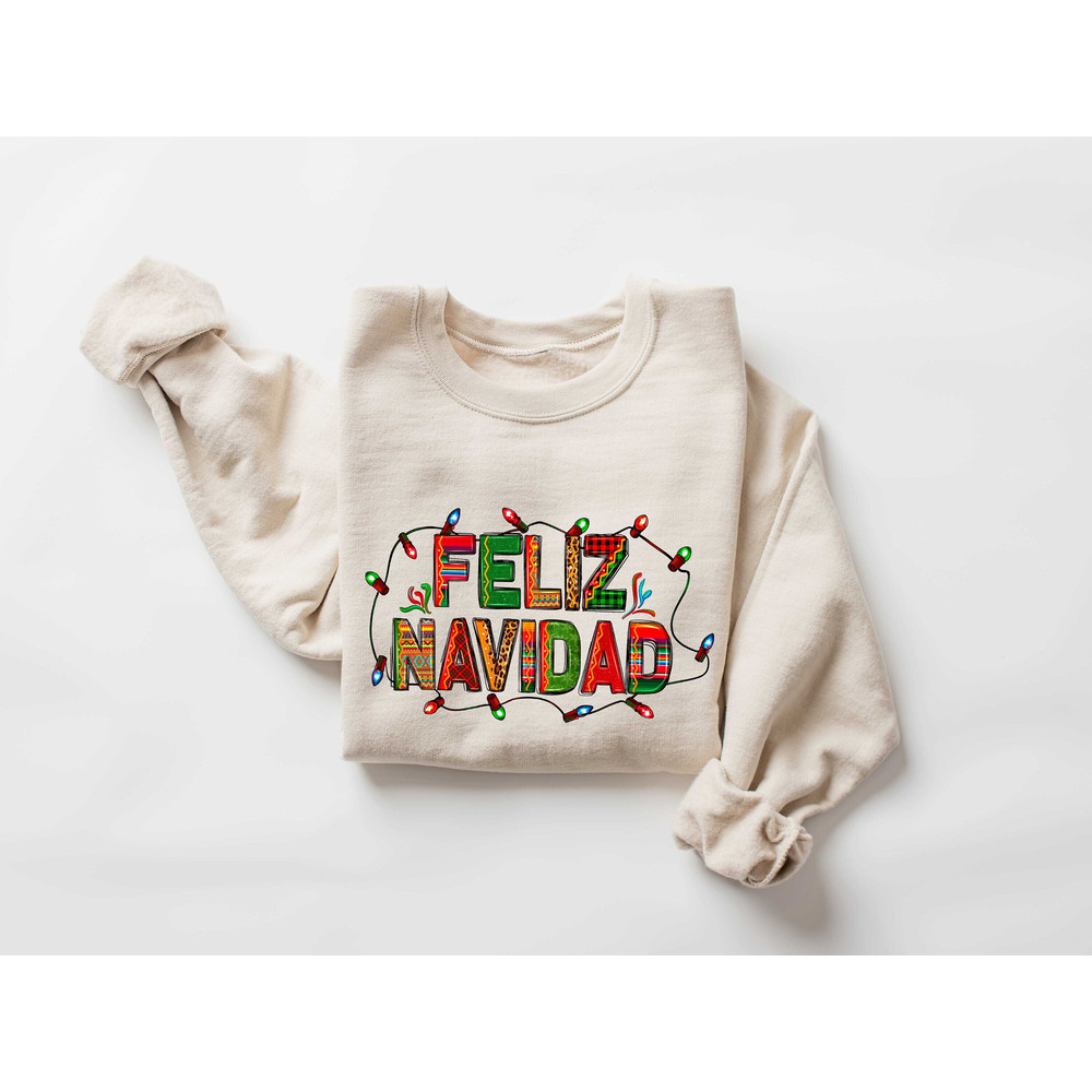 Feliz Navidad Shirt, Spanish Merry Christmas Shirt, Christmas lights Shirt, Christmas Family Matching, Cute family shirt, Christmas 2023 - 1.jpg