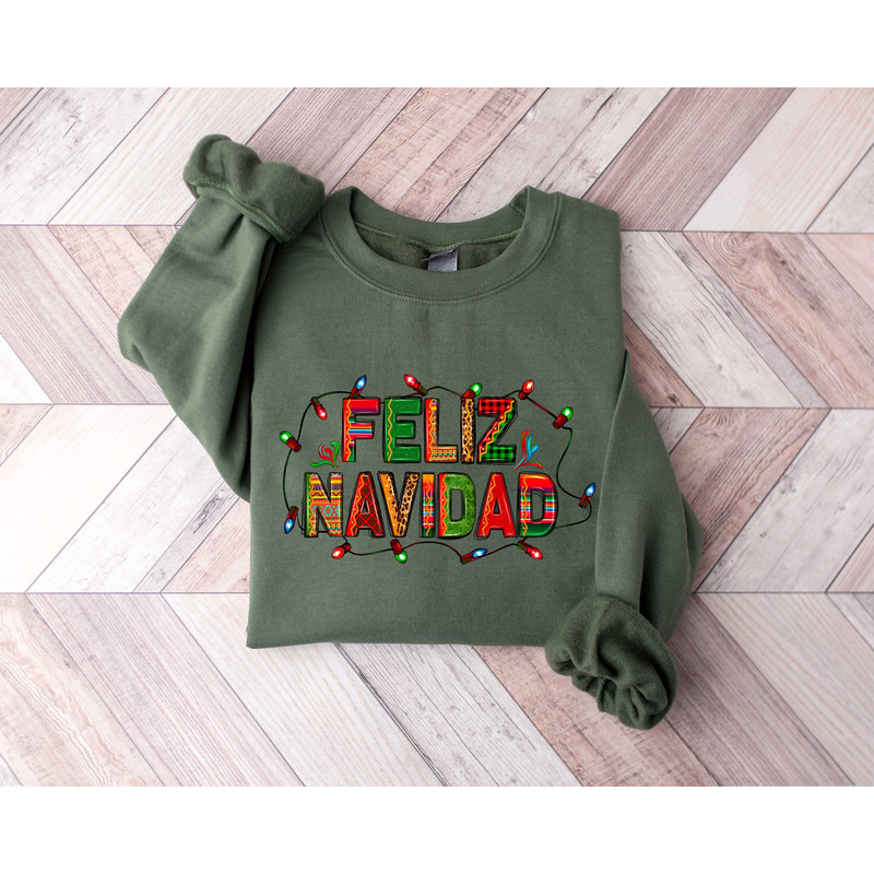 Feliz Navidad Shirt, Spanish Merry Christmas Shirt, Christmas lights Shirt, Christmas Family Matching, Cute family shirt, Christmas 2023 - 3.jpg
