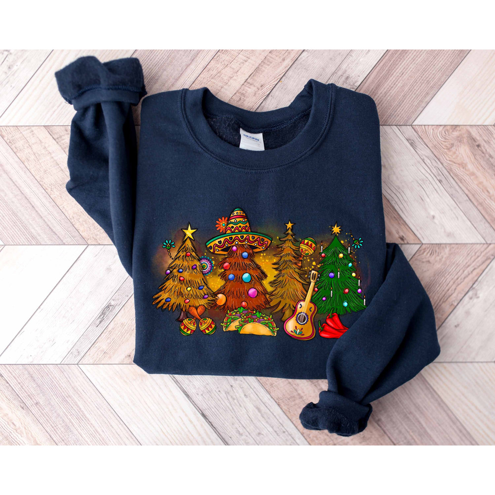 Feliz Navidad Sweater - Gift For Christmas - Spanish Merry Christmas Sweater - Mexican Hoodie - Holiday Sweater - Santa Hat Sombrero Hoodie - 1.jpg