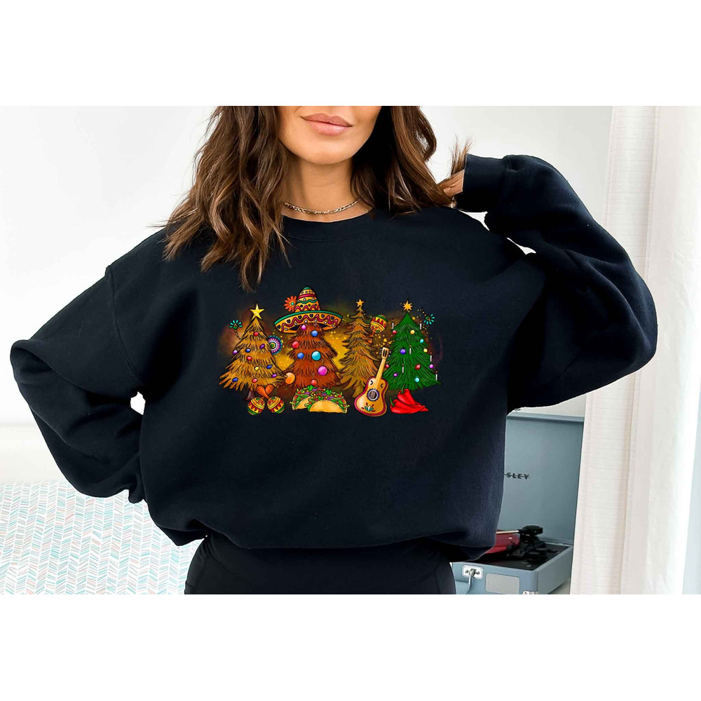 Feliz Navidad Sweater - Gift For Christmas - Spanish Merry Christmas Sweater - Mexican Hoodie - Holiday Sweater - Santa Hat Sombrero Hoodie - 3.jpg