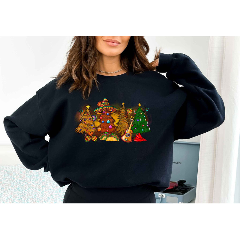 Feliz Navidad Sweater - Gift For Christmas - Spanish Merry Christmas Sweater - Mexican Hoodie - Holiday Sweater - Santa Hat Sombrero Hoodie - 3.jpg