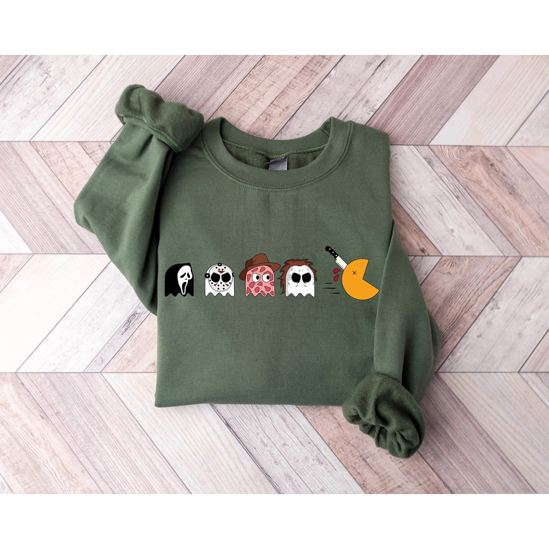 Funny Halloween Sweatshirt, Skeleton Sweatshirt, Skeleton crewneck, Halloween Crewneck, Pumpkin Sweatshirt, Fall Sweatshirt, Gift For Her - 1.jpg