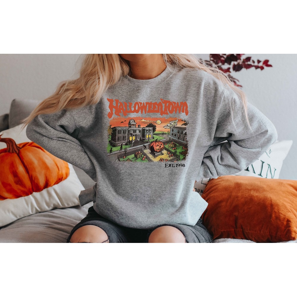 Halloweentown Est 1998 Sweatshirt, Halloweentown University, Retro Halloweentown Sweatshirt, Fall Sweatshirt, Vintage Halloween Sweatshirt - 4.jpg