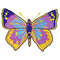 Purple Butterfly embroidery design