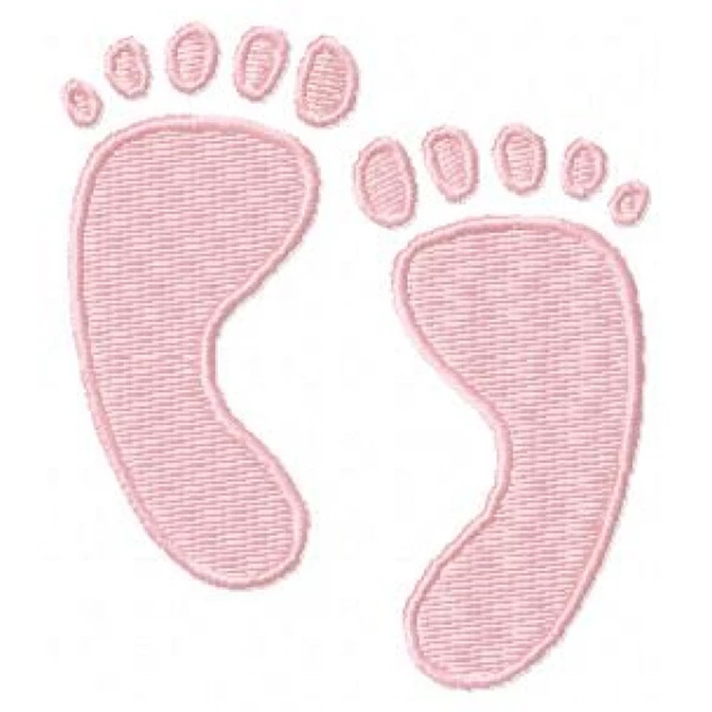Feet embroidery design