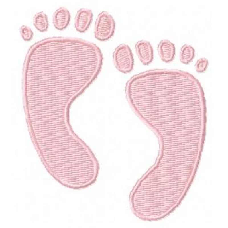 Feet embroidery design