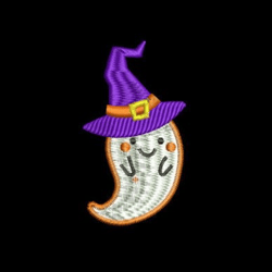 Embroidery Designs Funny Ghost on Halloween