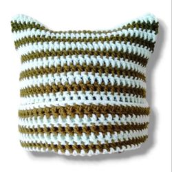 Custom crochet cat ear hat, crochet cat ear beanie, cat ear hat, handmade crochet beanie