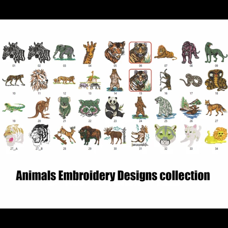 Animal Embroidery Design
