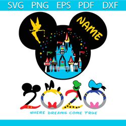 disney world here dreams come true 2020 mickey and friend svg