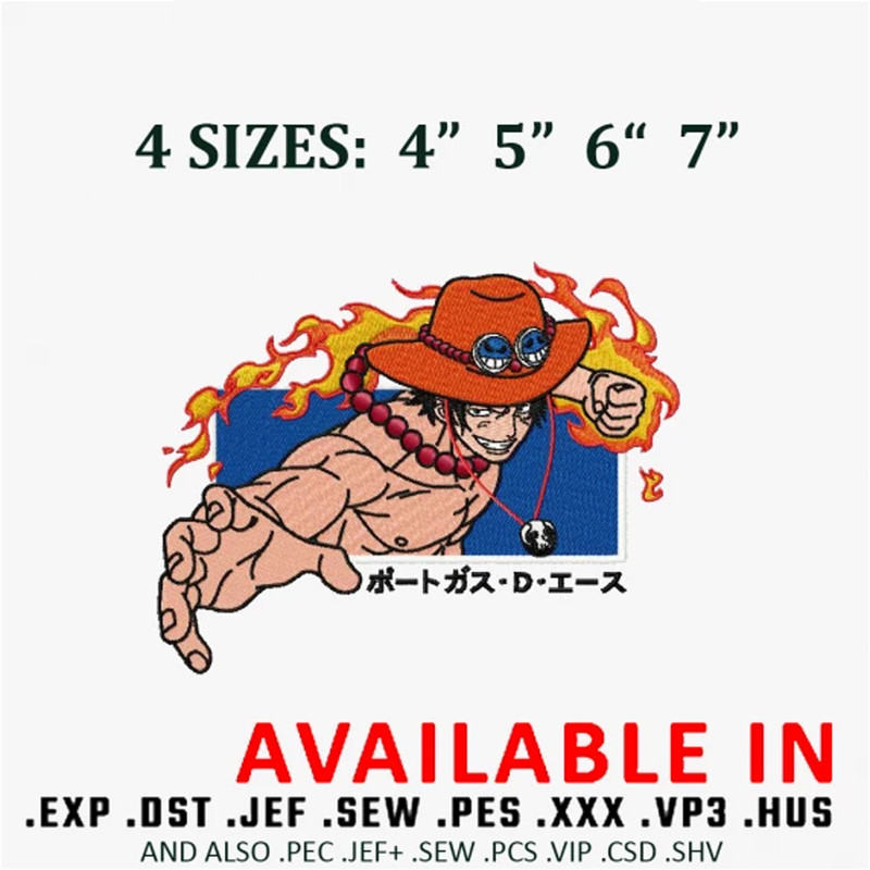 Anime Embroidery design