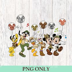 disney mickey and friends safari png, disney animal kingdom png, animal kingdom mickey safari, disney safari trip family