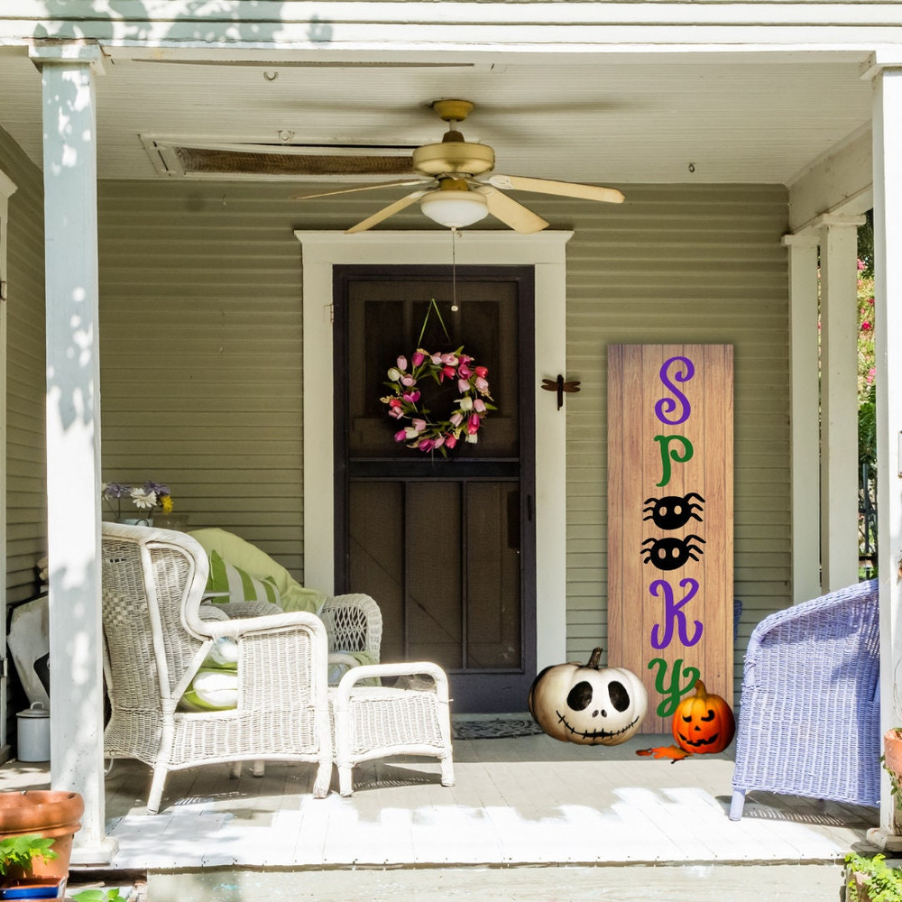 Fall Porch Sign SVG Bundle, Halloween Porch Sign, Autumn Porch Signs, Welcome Signs SVG Bundle, Cut Files for Cricut, Silhouette - 9.jpg