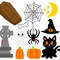 Halloween Clipart Set, Halloween PNG, Cute Halloween Clipart Set, Witch PNG, Vampire PNG, Halloween Decorations, Stickers, Sublimation Files - 2.jpg