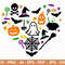 Halloween Heart Colored SVG, Halloween SVG, Halloween Shirt svg, Ghost Svg, Pumpkin Svg, Scary Vibes, Halloween Vibes, Cut Files for Cricut - 1.jpg