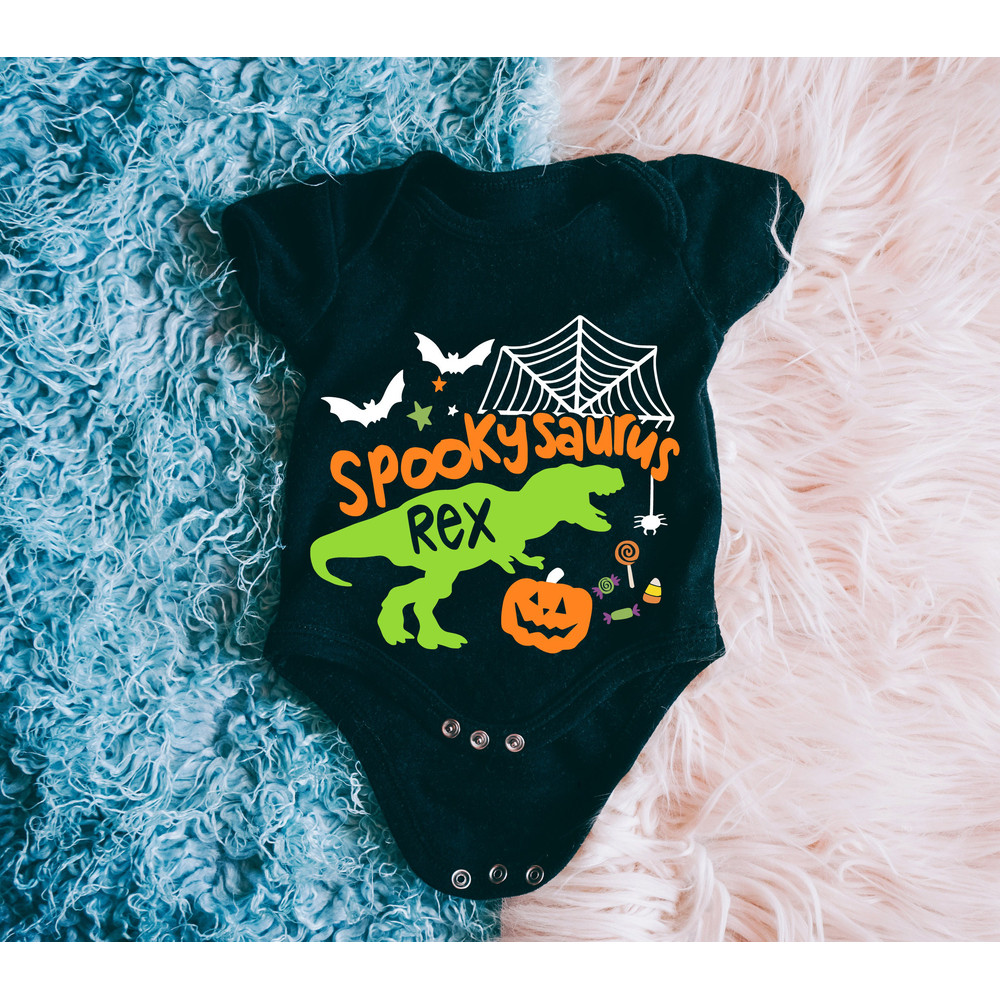 Halloween Dinosaur SVG, Spooky Saurus Rex SVG, T-Rex with Pumpkin, Halloween SVG, Halloween Shirt svg, Halloween Costume Svg,Cricut Cut File - 9.jpg