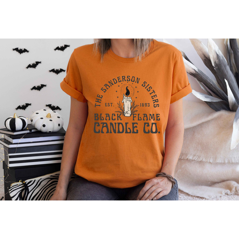 Black Flame Candle Co Sweatshirt, The Sanderson Sisters Sweatshirt, Black Flame Shirt, Woman Sweatshirt For Halloween, Halloween Sweatshirt - 3.jpg