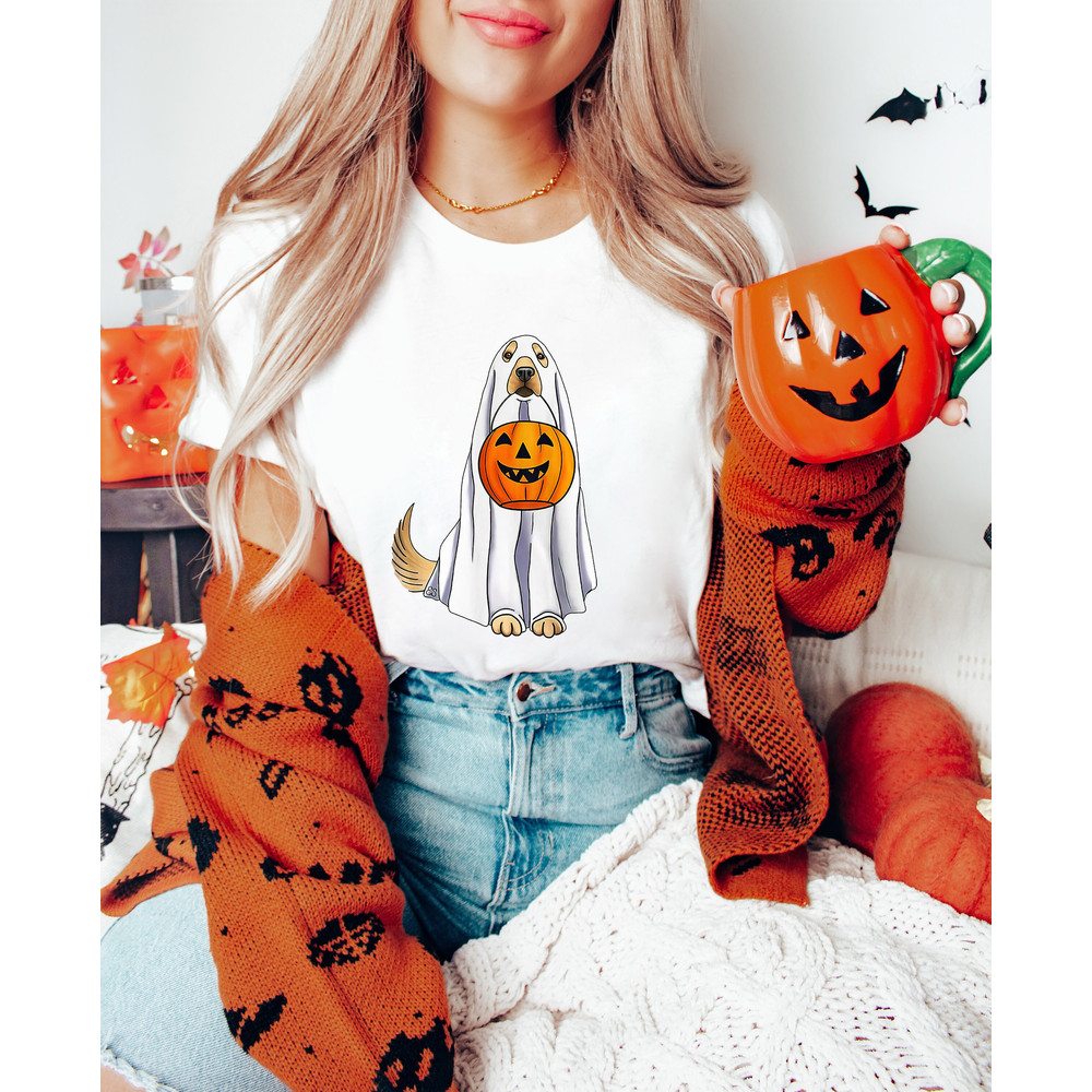 Ghost Dog Shirt, Cute Dog Halloween Shirt, Trick Or Treat Shirt, Halloween Shirt, Spooky Shirt, Happy Halloween Shirt, Halloween Sweatshirt - 3.jpg