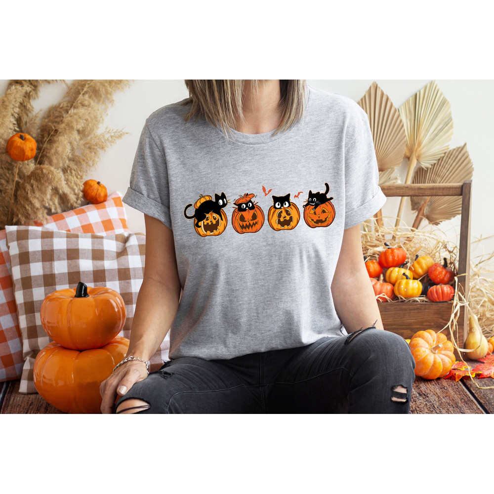 Halloween Black Cats Sweatshirt, Pumpkin Sweatshirt, Halloween Shirt, Spooky Sweatshirt, Happy Halloween Shirt, Halloween Sweatshirt - 4.jpg