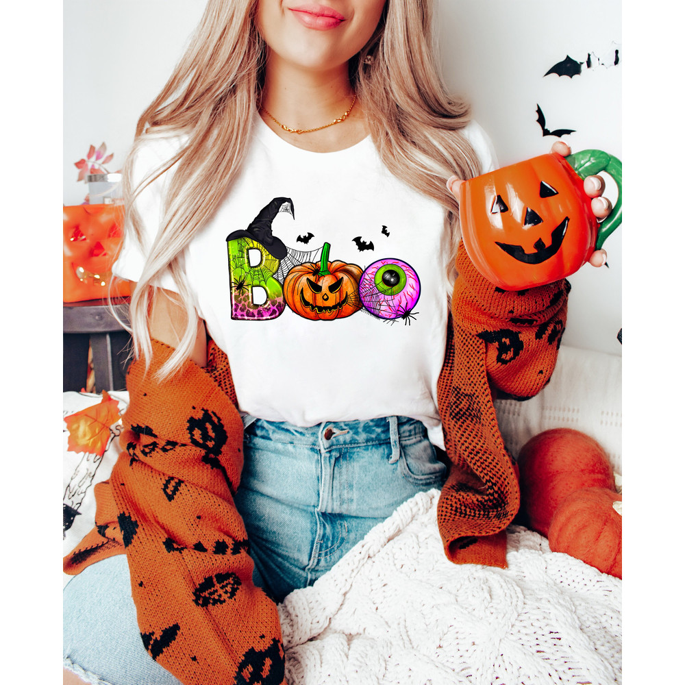 Halloween Boo Sweatshirt, Trick Or Treat Sweatshirt, Halloween Shirt, Spooky Shirt, Happy Halloween Shirt, Halloween Sweatshirt - 2.jpg
