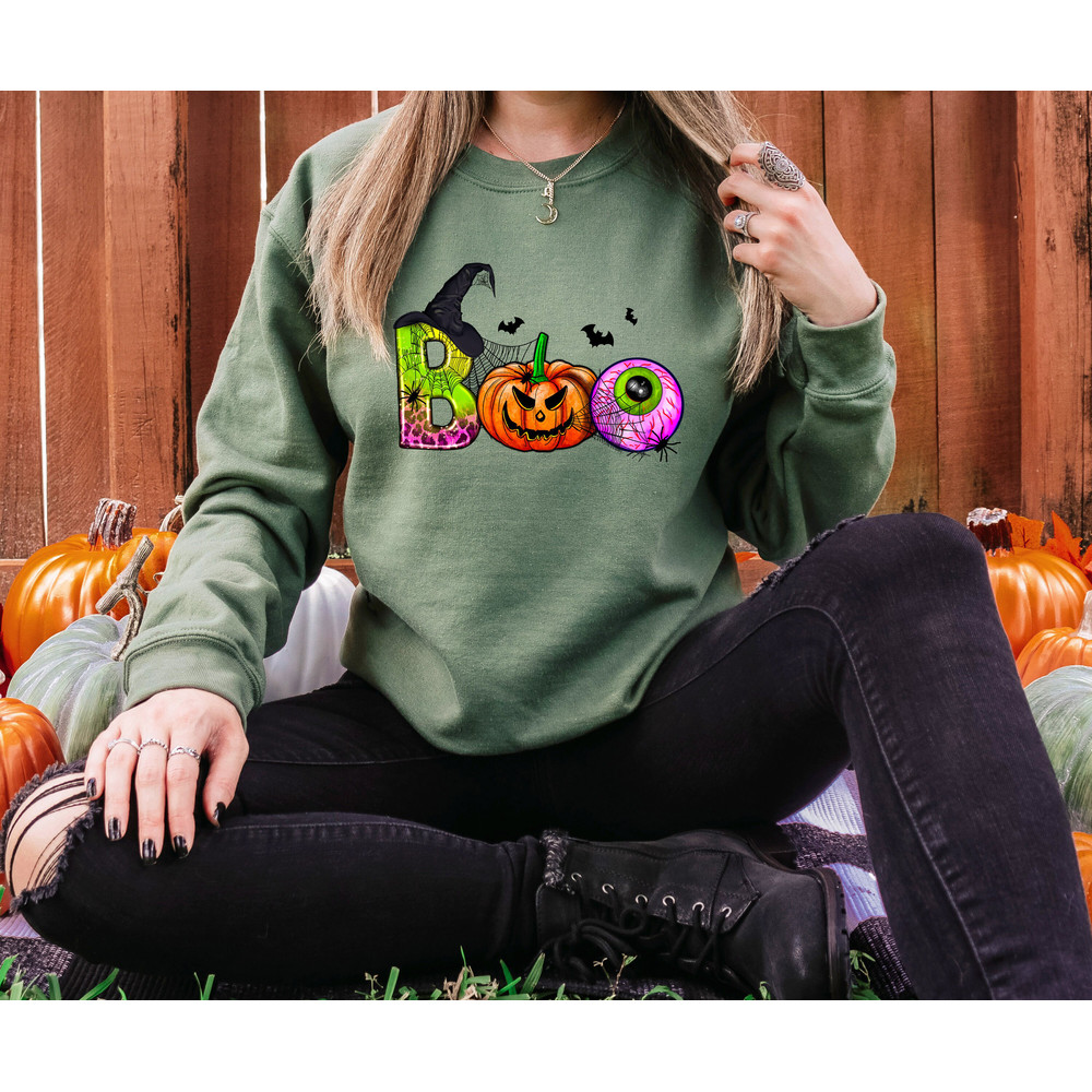 Halloween Boo Sweatshirt, Trick Or Treat Sweatshirt, Halloween Shirt, Spooky Shirt, Happy Halloween Shirt, Halloween Sweatshirt - 4.jpg