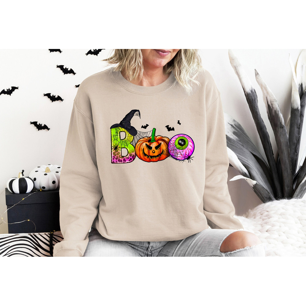 Halloween Boo Sweatshirt, Trick Or Treat Sweatshirt, Halloween Shirt, Spooky Shirt, Happy Halloween Shirt, Halloween Sweatshirt - 5.jpg