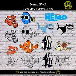 Nemo SVG Vector Digital product - instant download