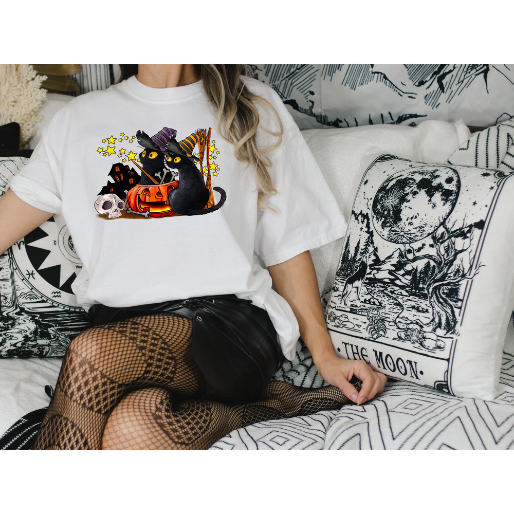 Halloween Cats Shirt, Black Cats Shirt, Trick Or Treat Shirt, Halloween Shirt, Spooky Shirt, Happy Halloween Shirt, Halloween Sweatshirt - 2.jpg