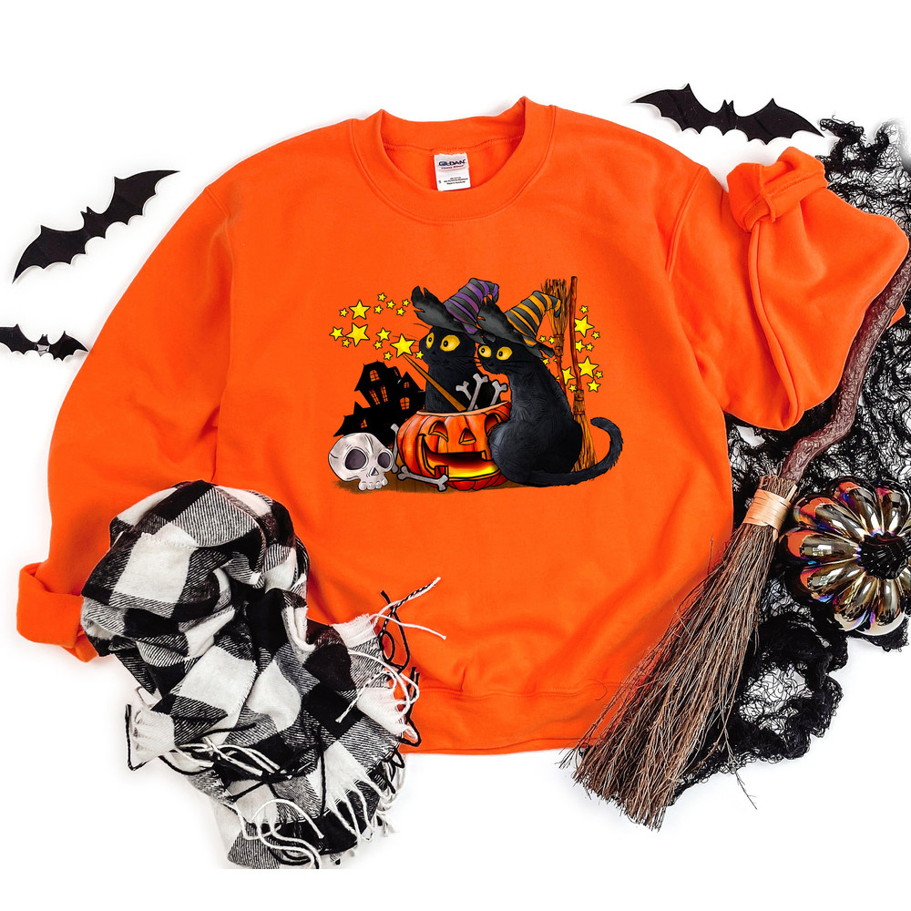 Halloween Cats Shirt, Black Cats Shirt, Trick Or Treat Shirt, Halloween Shirt, Spooky Shirt, Happy Halloween Shirt, Halloween Sweatshirt - 4.jpg