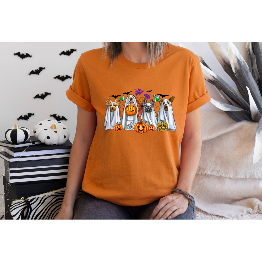 Halloween Dogs Shirt, Cute Ghost Dog Shirt, Trick Or Treat Shirt, Halloween Shirt, Spooky Shirt, Happy Halloween Shirt, Halloween Sweatshirt - 5.jpg