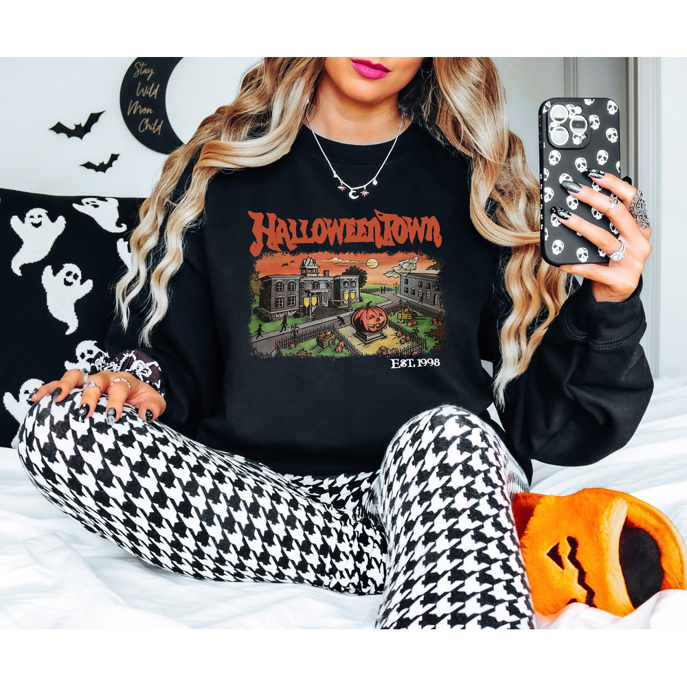 Halloweentown Est 1998 Sweatshirt, Retro Halloween Sweatshirt, Spooky Sweatshirt, Vintage Halloween Sweatshirt, Halloween Sweatshirt - 4.jpg