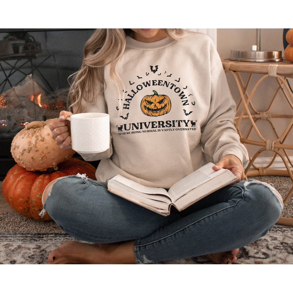 Halloweentown University Sweatshirt, Spooky Pumpkin Sweatshirt, Halloween Shirt, Spooky Shirt, Happy Halloween, Halloween Sweatshirt - 1.jpg