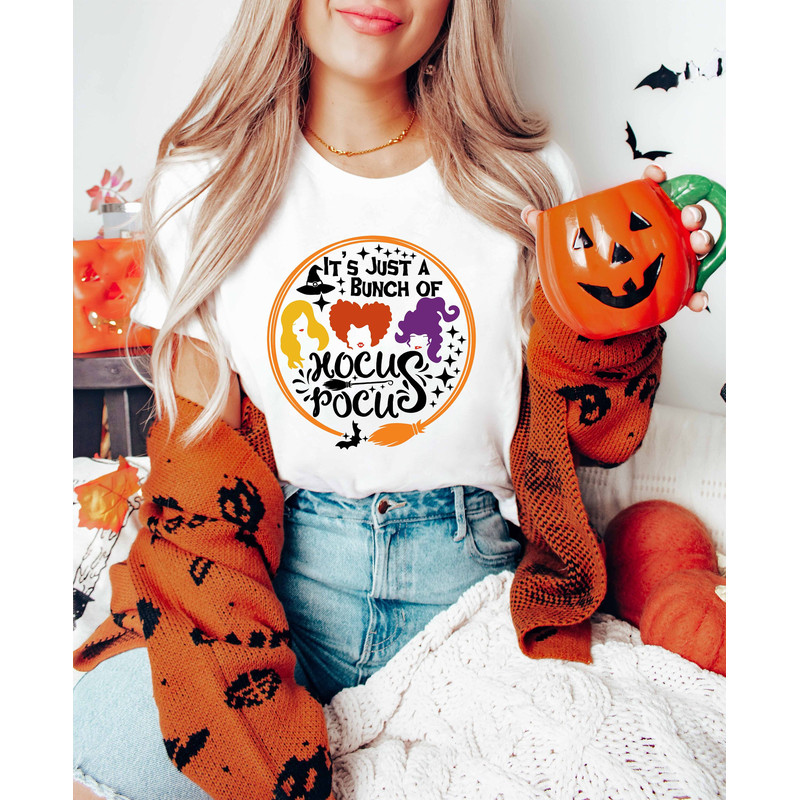 Hocus Pocus Shirt, It's All A Bunch Of Hocus Pocus Shirt, Sanderson Sisters Shirt, Woman Shirt For Halloween, Halloween Sweatshirt - 1.jpg