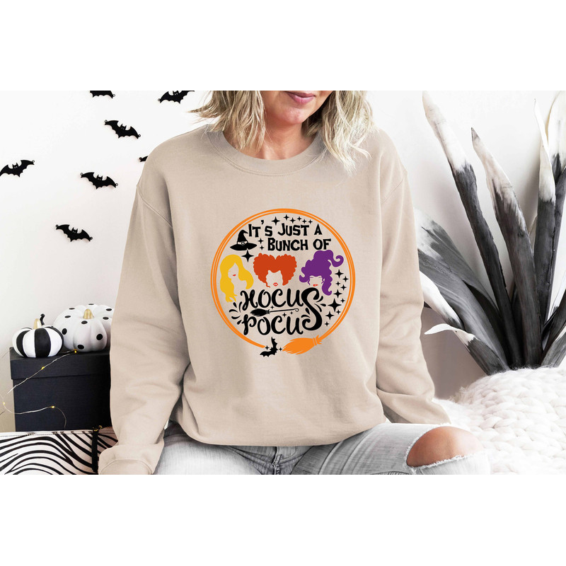 Hocus Pocus Shirt, It's All A Bunch Of Hocus Pocus Shirt, Sanderson Sisters Shirt, Woman Shirt For Halloween, Halloween Sweatshirt - 2.jpg