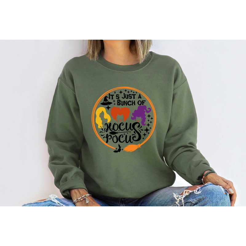 Hocus Pocus Shirt, It's All A Bunch Of Hocus Pocus Shirt, Sanderson Sisters Shirt, Woman Shirt For Halloween, Halloween Sweatshirt - 4.jpg