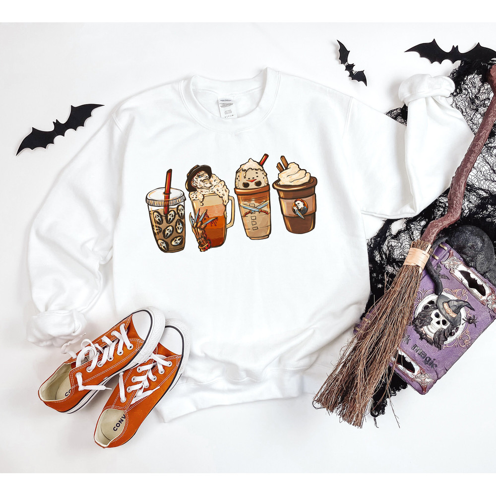 Horror Fall Coffee Shirt, Pumpkin Spice Latte Iced Warm Shirt, Halloween Shirt, Halloween Sweatshirt, Funny Halloween Shirt, Halloween - 2.jpg