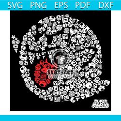 nintendo super mario iconic boo portrait graphic svg