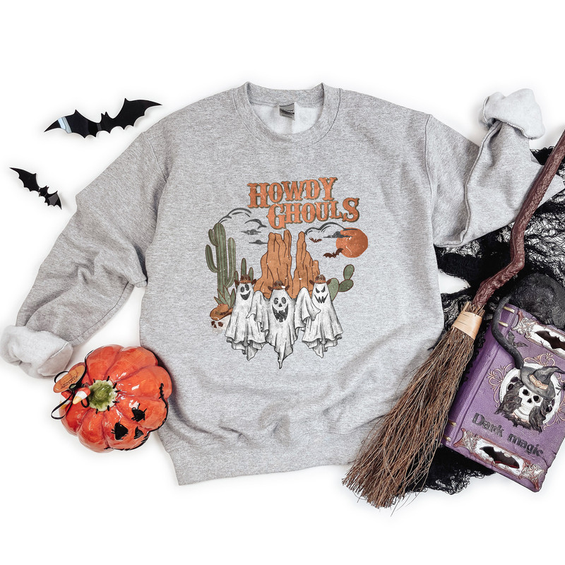 Howdy Ghouls Sweatshirt, Ghouls Shirt, Howdy Ghouls Shirt, Scary Halloween Sweatshirt, Fall Vibes Shirt, Scary Ghouls Sweatshirt - 4.jpg