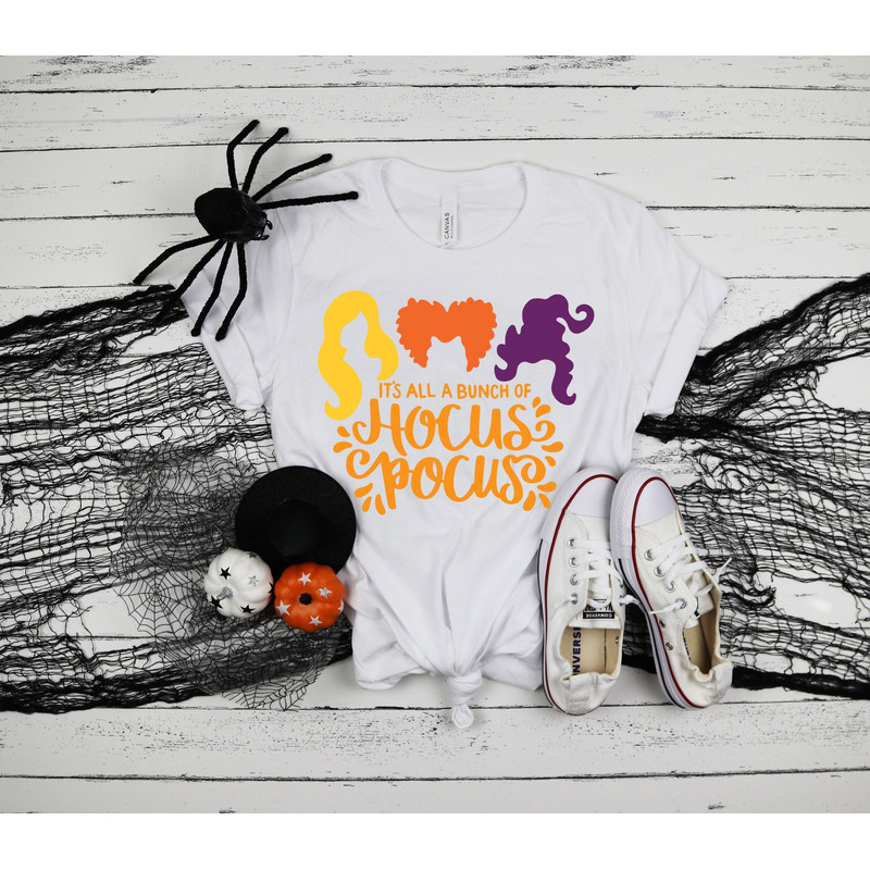 It's All a Bunch of Hocus Pocus Halloween Shirts, Funny Halloween Shirts, Witch Shirt, Hocus Pocus Shirt, Basic Witch Shirt, Happy Halloween - 2.jpg