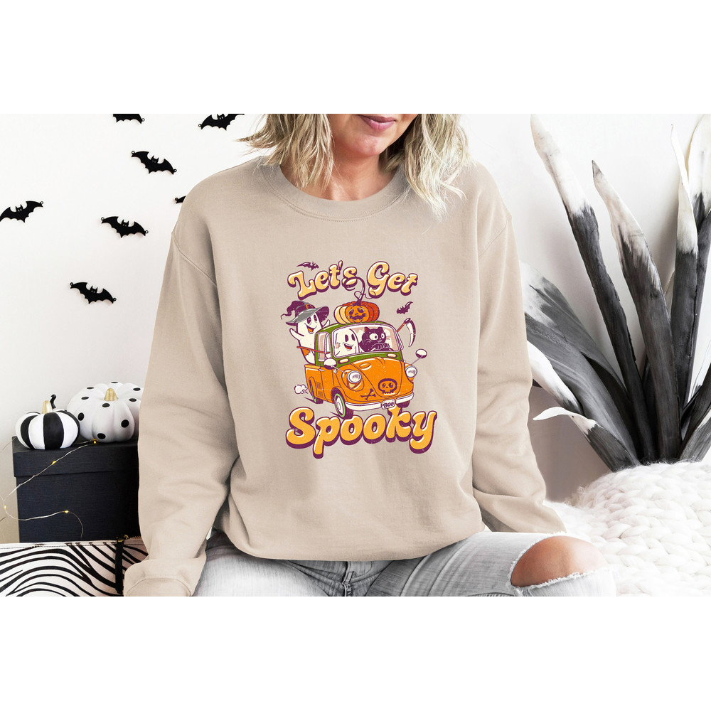 Let's Get Spooky Sweatshirt, Spooky Bus Sweatshirt, Cute Ghost Shirt, Black Cat Shirt, Halloween Sweatshirt, Pumpkin Shirt, Ghouls Shirt - 5.jpg