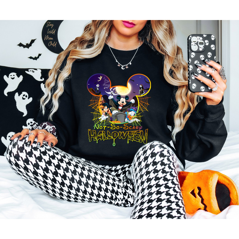 Not So Scary Halloween Shirt, Disney Halloween Shirt, Halloween Mickey Shirt, Halloween Shirt, Disney Matching Shirt, Disney Halloween Trip - 2.jpg