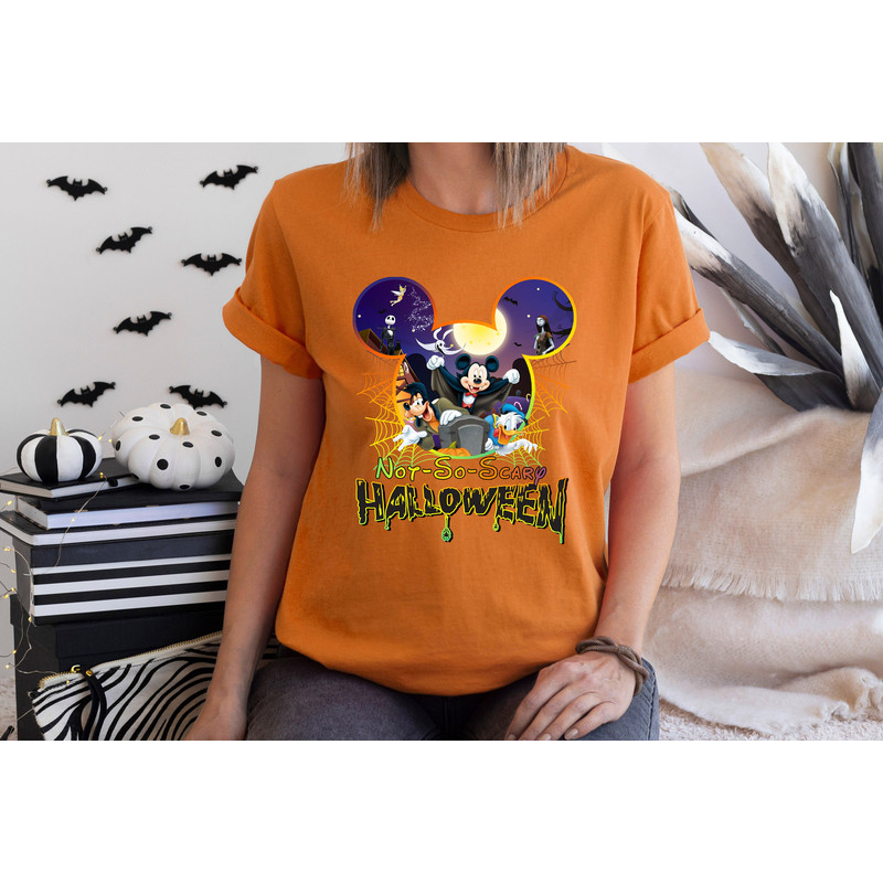 Not So Scary Halloween Shirt, Disney Halloween Shirt, Halloween Mickey Shirt, Halloween Shirt, Disney Matching Shirt, Disney Halloween Trip - 3.jpg