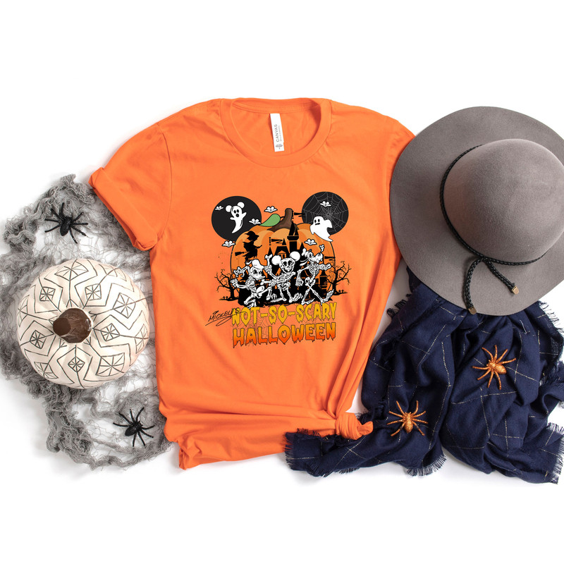 Not So Scary Halloween Sweatshirt, Disney Halloween Sweatshirt, Halloween Mickey Shirt, Halloween Sweatshirt, Disney Matching Shirt - 2.jpg