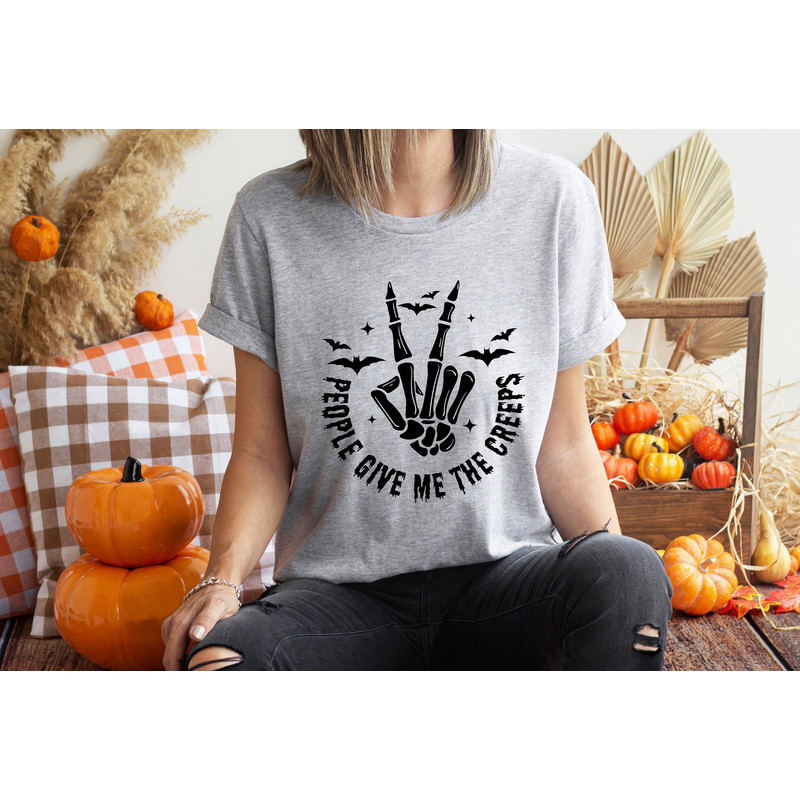 People Give Me The Creeps Shirt, Trick Or Treat Shirt, Halloween Shirt, Creepy Shirt, Happy Halloween Shirt, Halloween Sweatshirt - 5.jpg