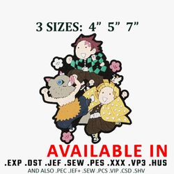 demon slayer embroidery design, embroidered shirt, demon slayer embroidery, anime shirt, anime design, digital download