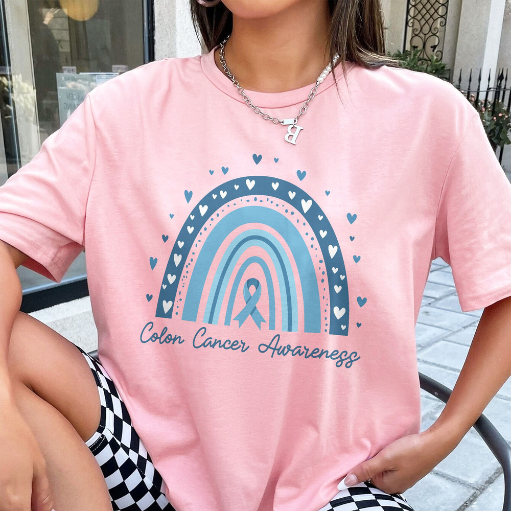 Colon Cancer Sweatshirt, Colon Cancer Ribbon,  Colon Cancer Gifts, Cancer Awareness Shirt, Blue Awareness Ribbon - 6.jpg